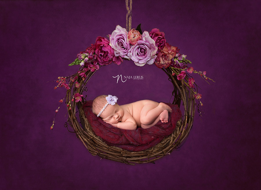 newborn baby in dreamcatcher chicago IL