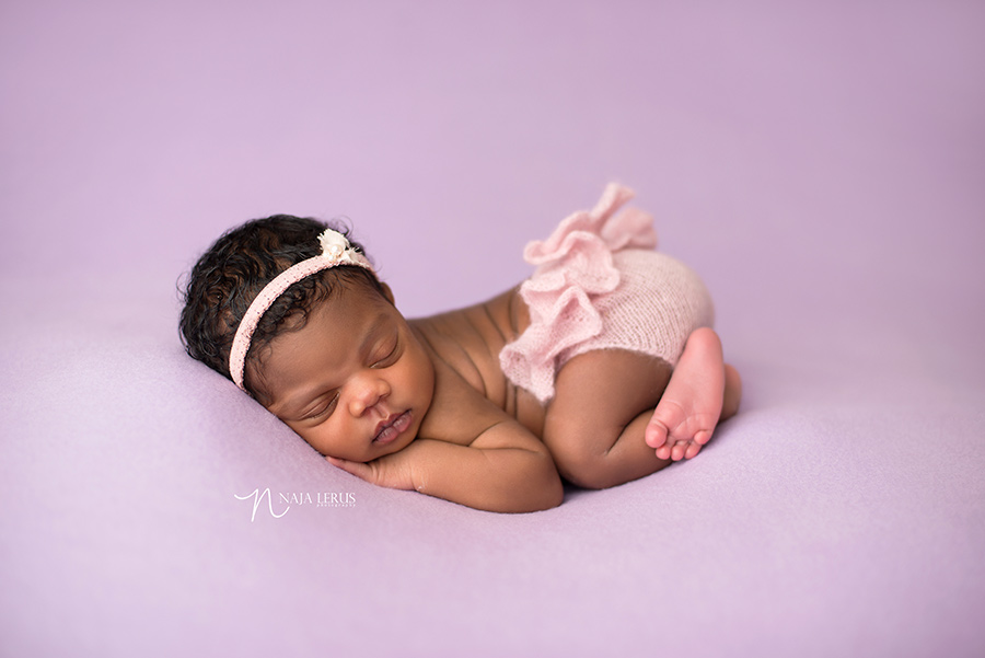 Beautiful african american newborn photographer chicago il