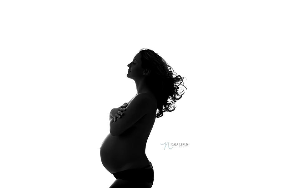 chicago fine art maternity silhouette