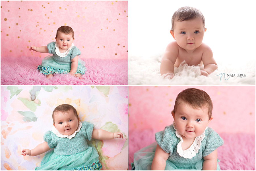 milestone baby session pictures chicago IL
