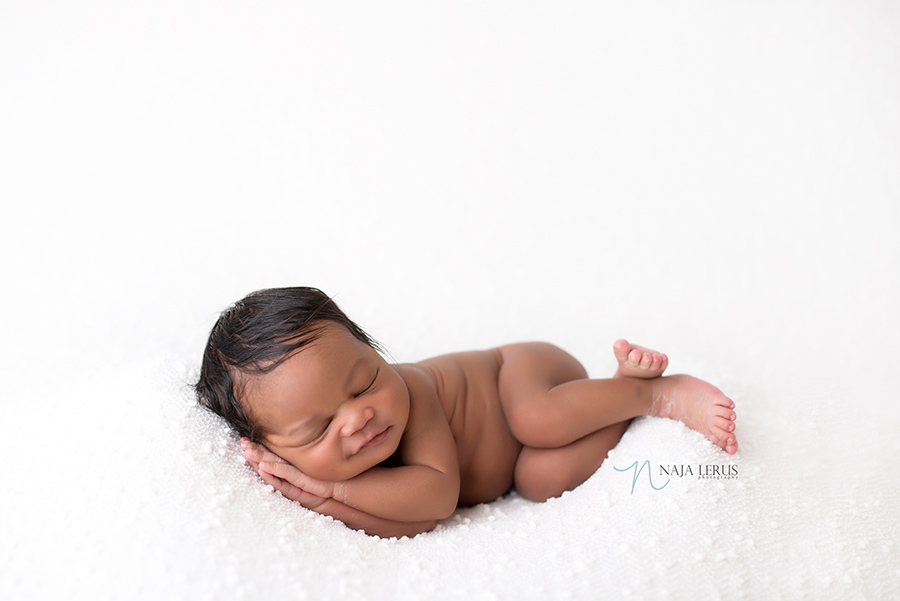 newborn baby boy smiling chicago IL