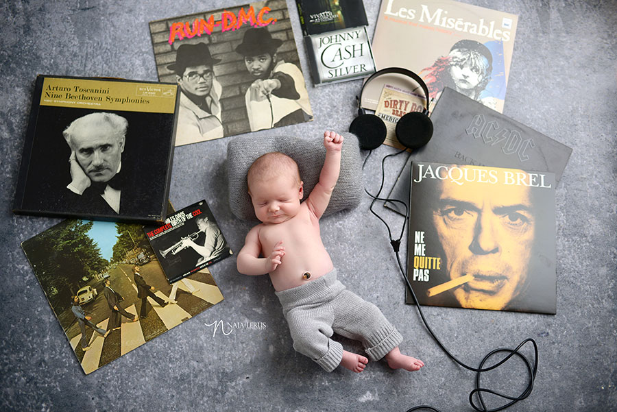 vintage albums with newborn baby chicago il