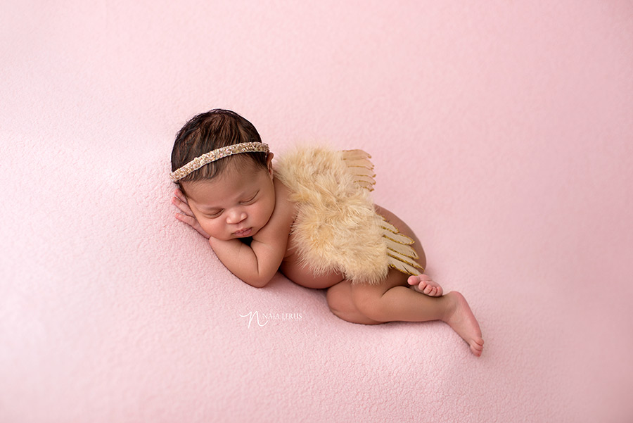 newborn with angel wings chicago