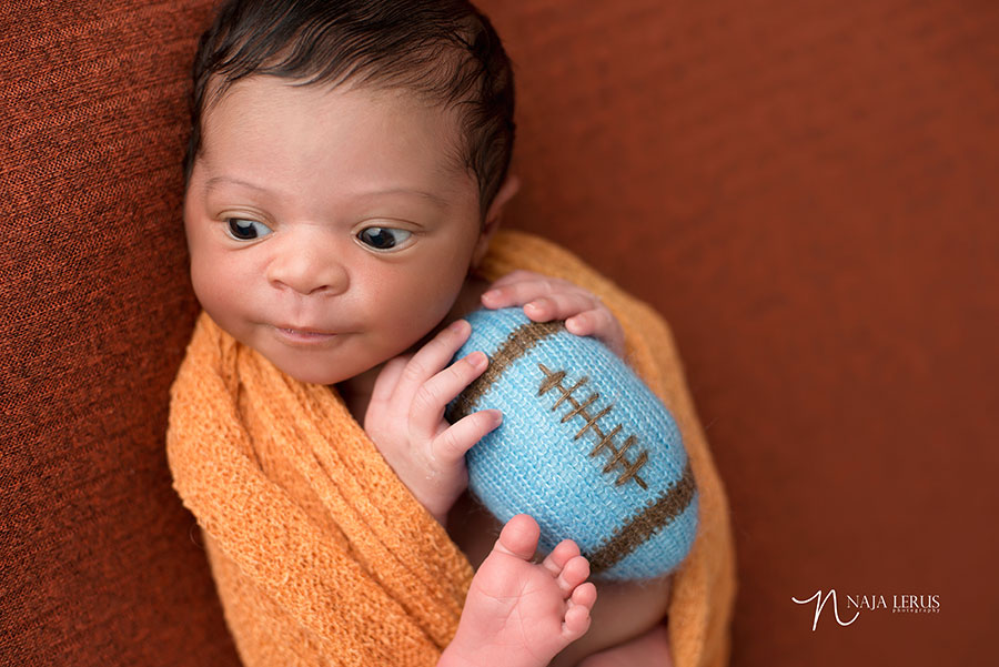 lace football prop for newborns chicago IL