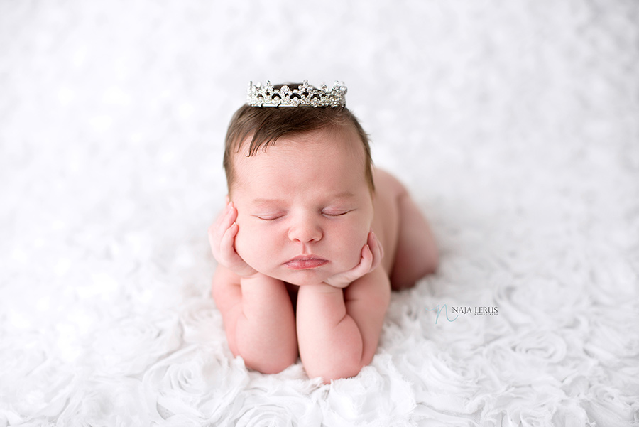 newborn baby with crown chicago