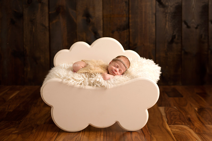 cloud prop newborn photography chicago