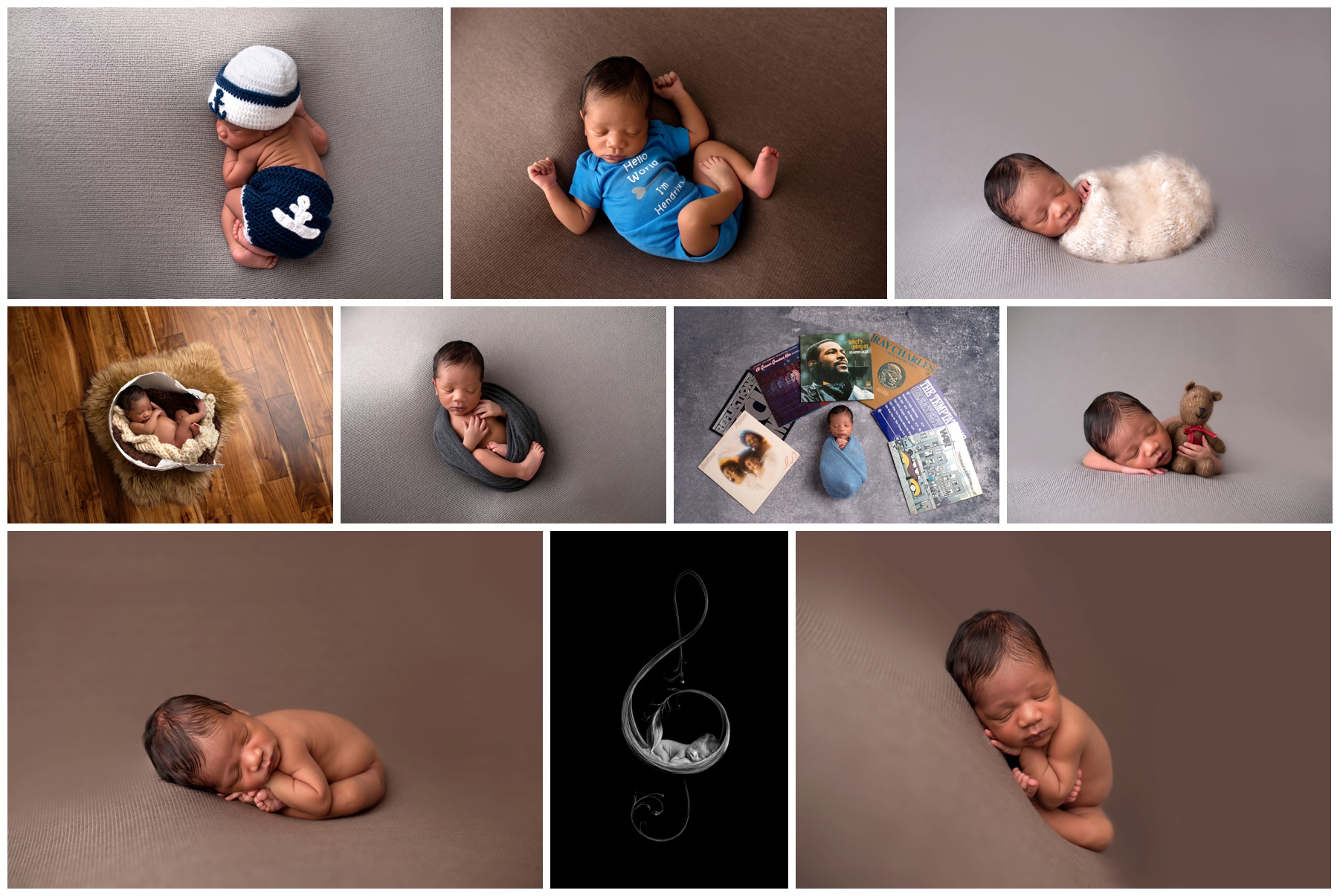 newborn photography in chicago music theme