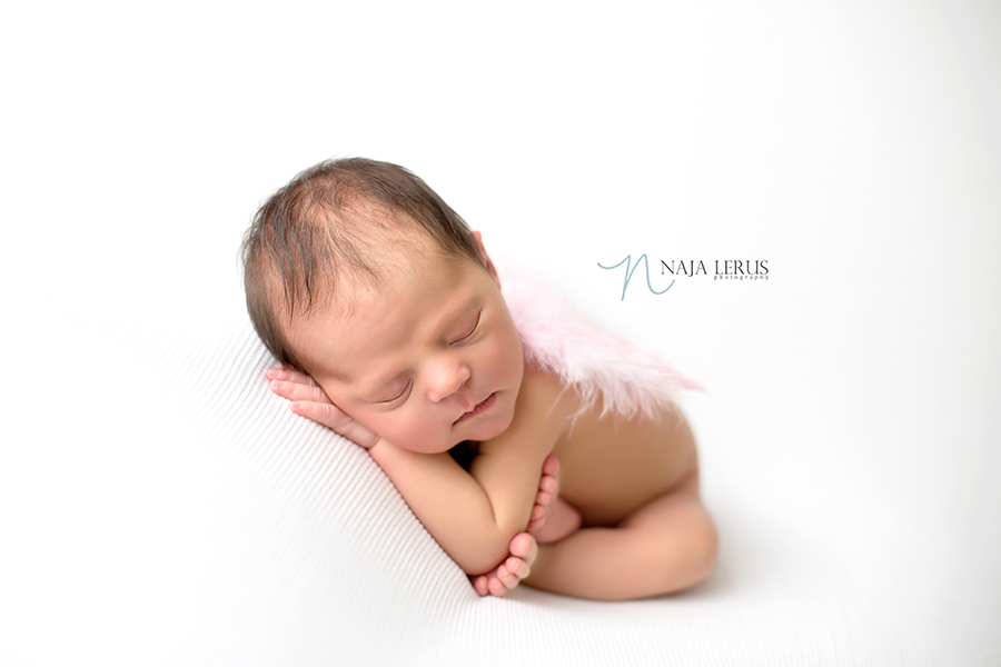 newborn baby angel wings photographer chicago