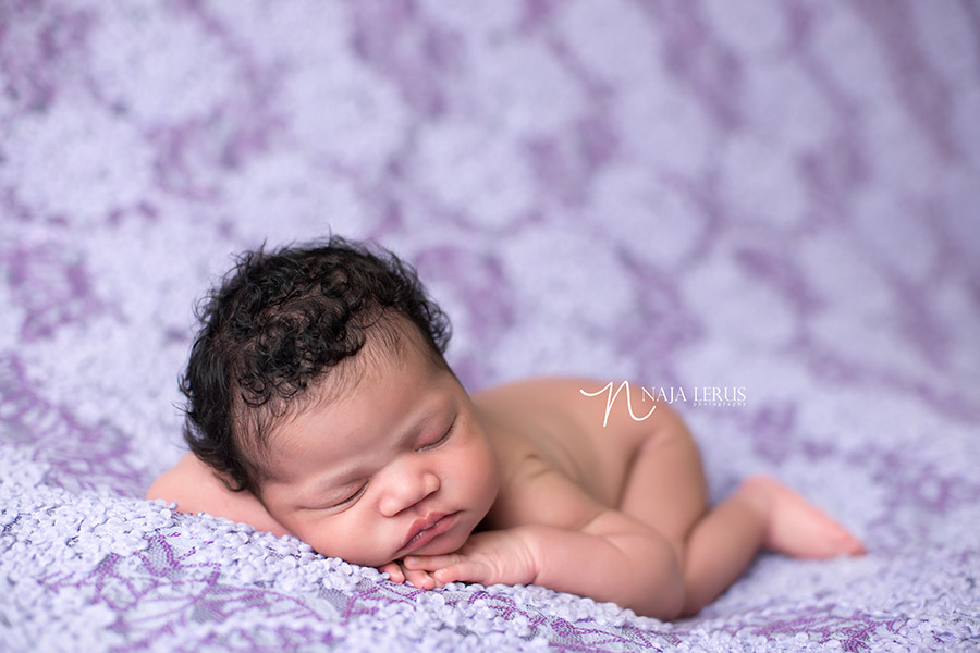 sleepy baby newborn photography chicago