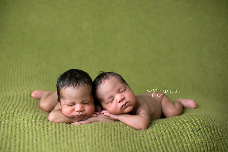 twin boys sleepy pose chicago photography