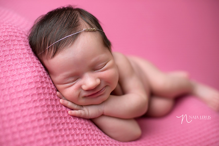 smiling newborn photography chicago IL elmwood park photography