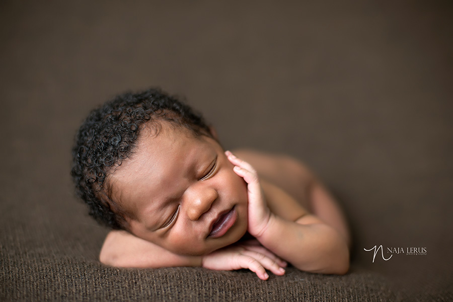 baby smiling newborn photography african american baby chicago