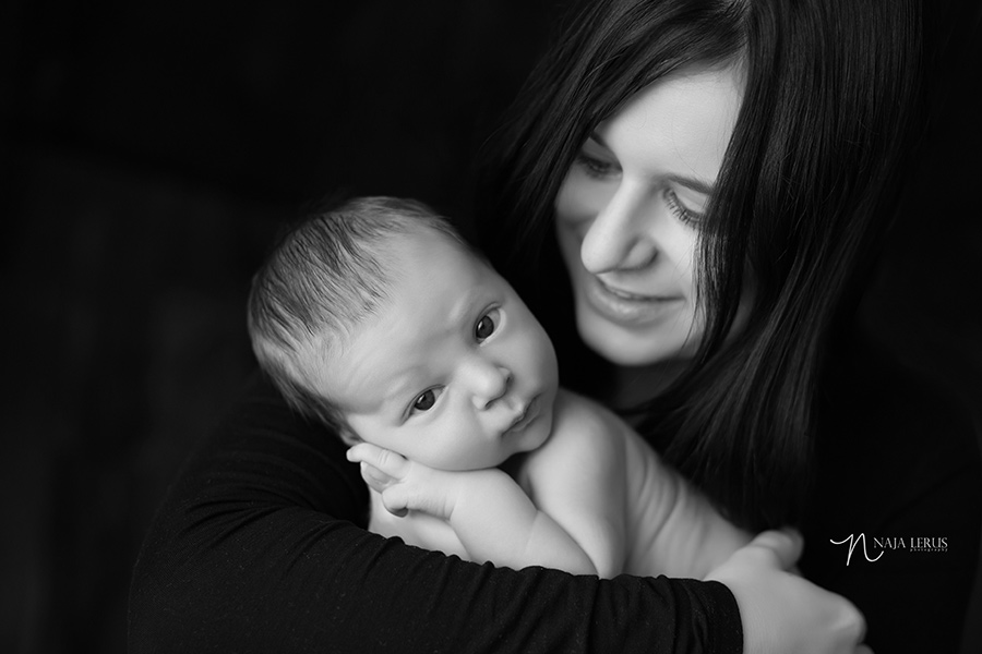 baby in mom hands portrait chicago