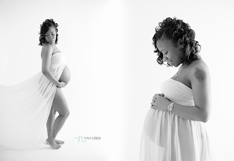 maternity photography black and white chicago 
