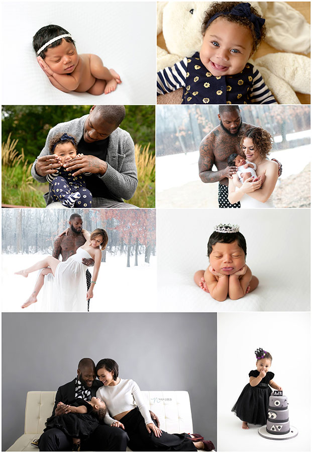 tight end martellus bennett  chicago bears maternity newborn photographer