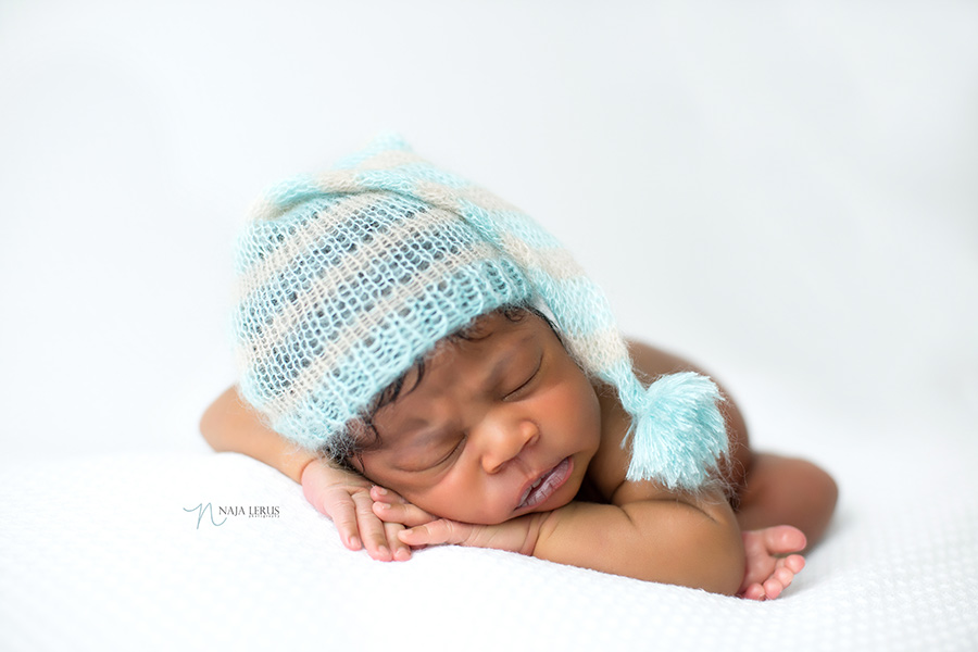 sleeping cap newborn lace hat chicago newborn photographer