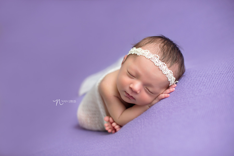 lace wrap newborn photography chicago