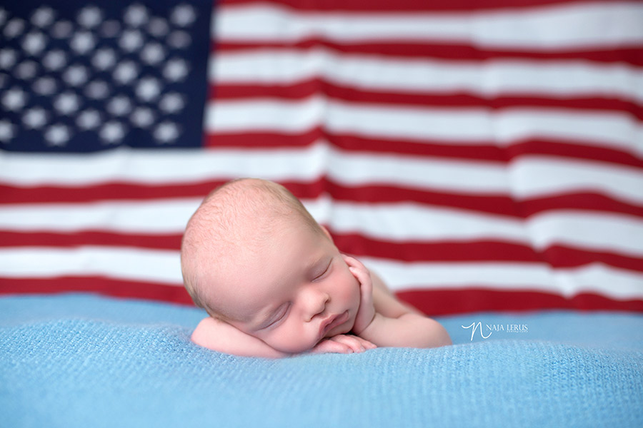 american flag newborn chicago IL