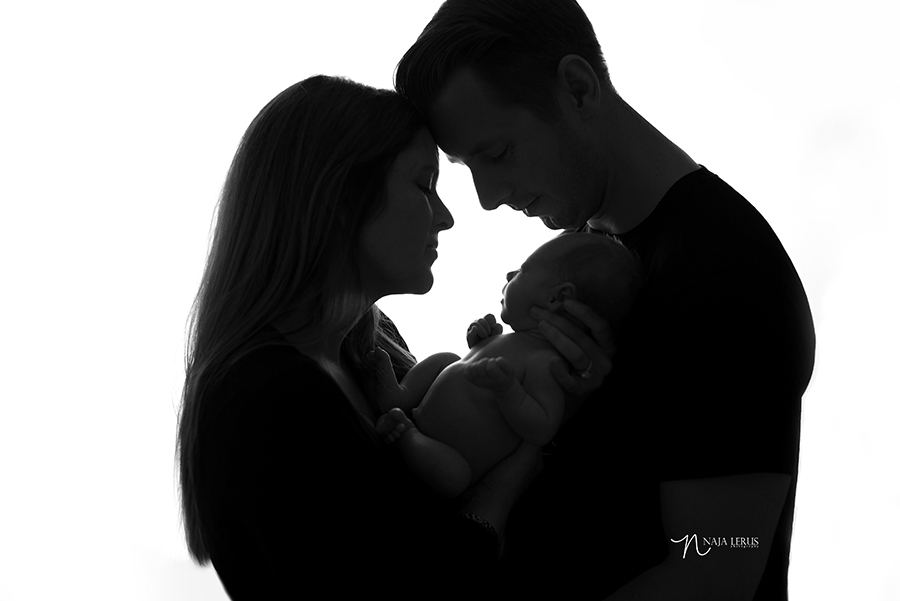 family black and white silhouette photography chicago