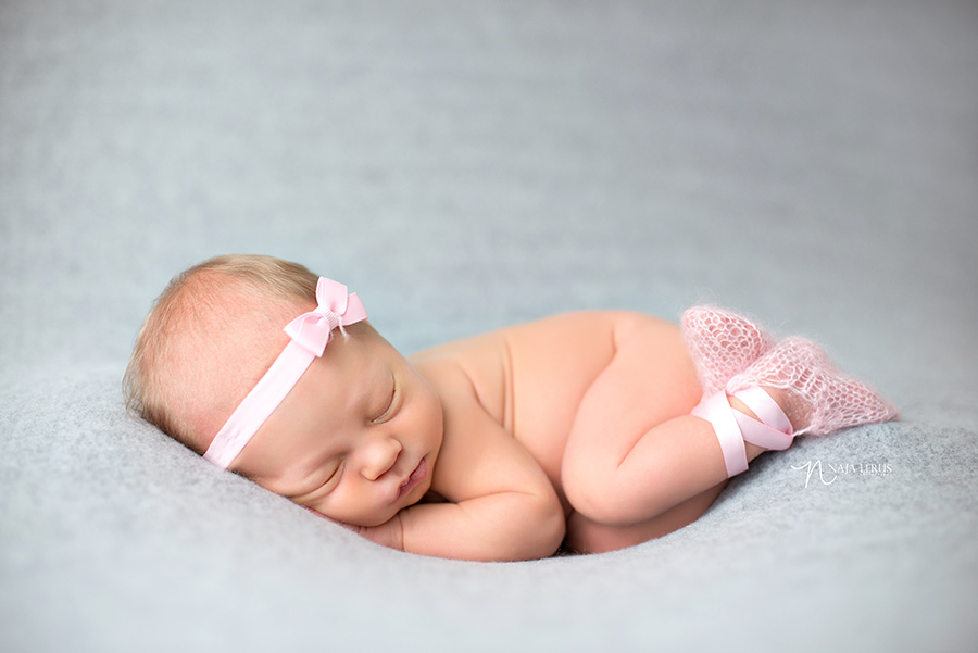 lace newborn ballerina slippers chicago photography