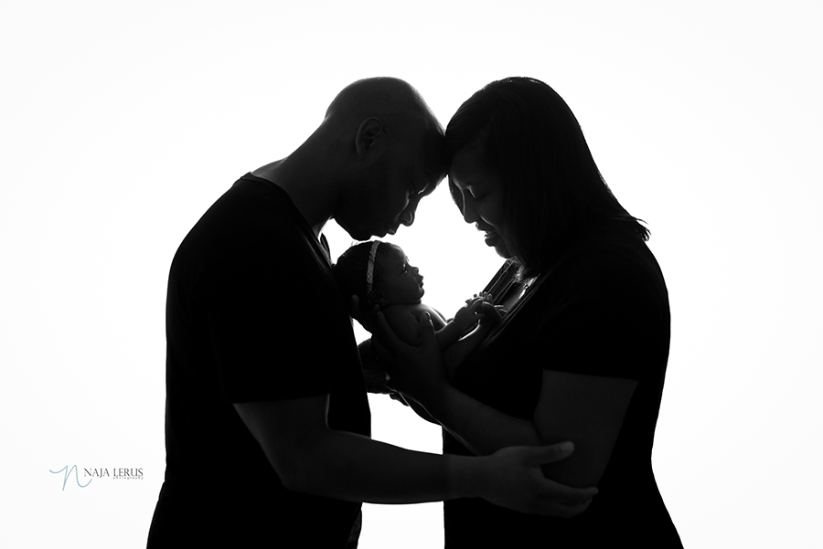 newborn silhouette photography chicago