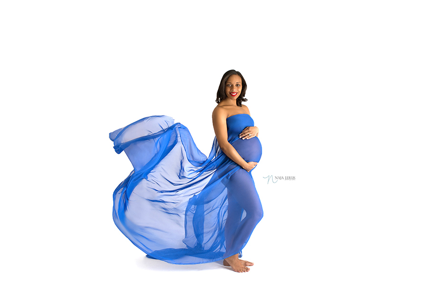 Fabric toss maternity photography chicago